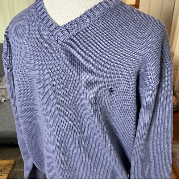Polo by Ralph Lauren 100% cotton v neck pullover sweater - Picture 3 of 6